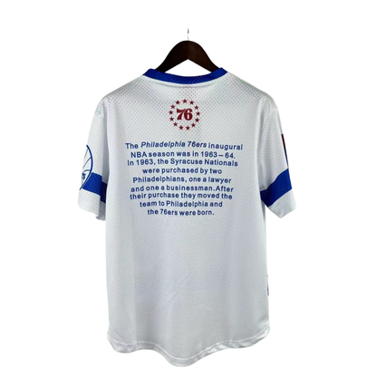 Camisa NBA Philadelphia 76ers Mitchell & Ness Hardwood Classics Vintage - imagem 2