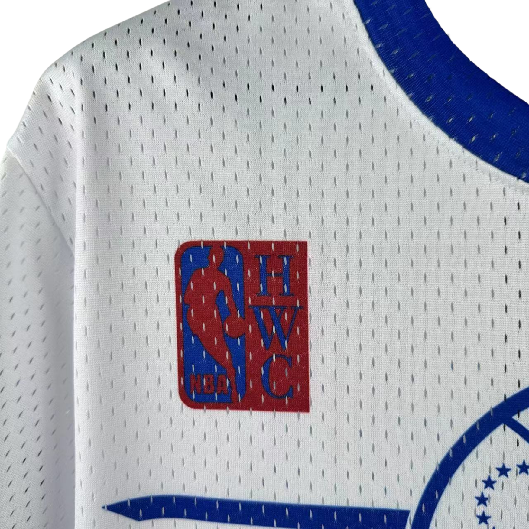 Camisa NBA Philadelphia 76ers Mitchell & Ness Hardwood Classics Vintage - imagem 4