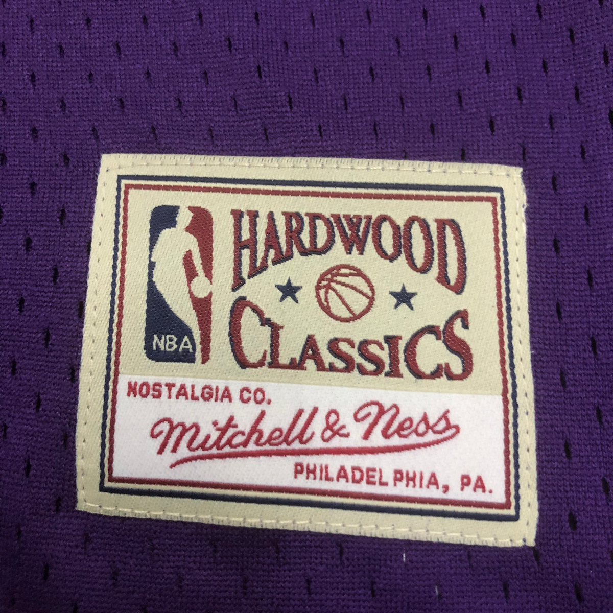 Regata Cropped Los Angeles Lakers Mitchell & Ness Hardwood Classics Roxa - imagem 9