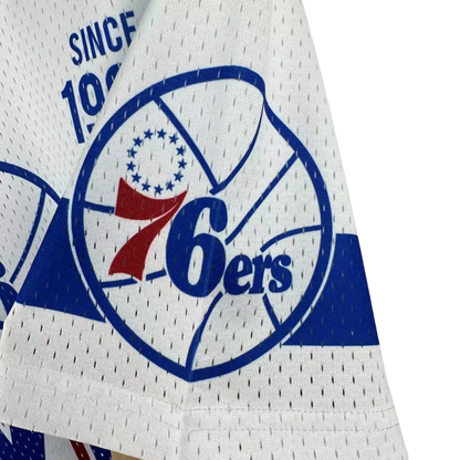 Camisa NBA Philadelphia 76ers Mitchell & Ness Hardwood Classics Vintage - imagem 12