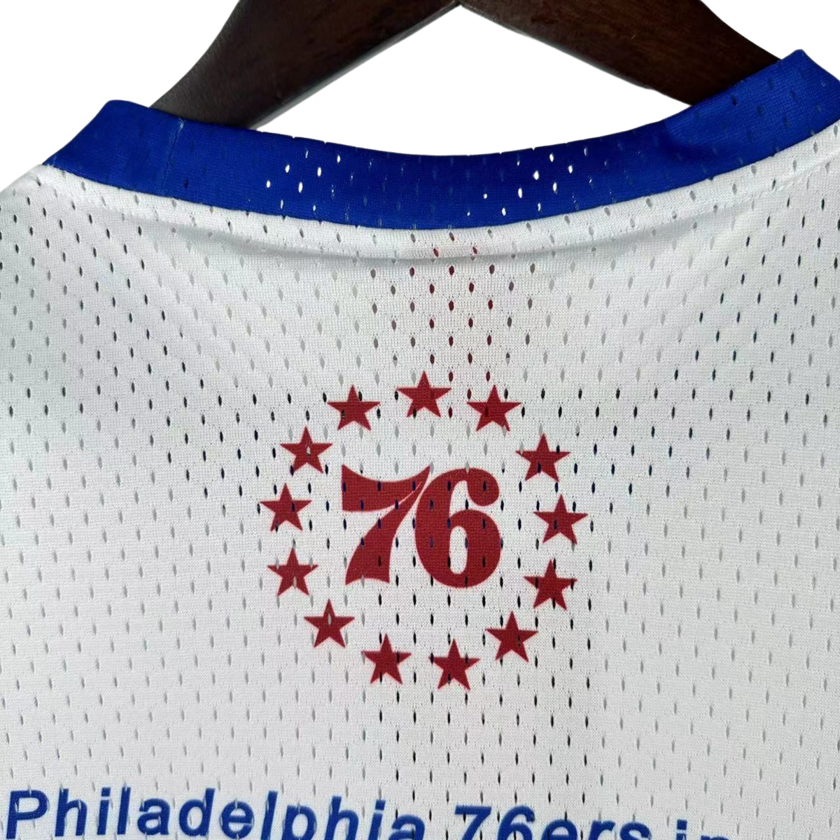 Camisa NBA Philadelphia 76ers Mitchell & Ness Hardwood Classics Vintage - imagem 14