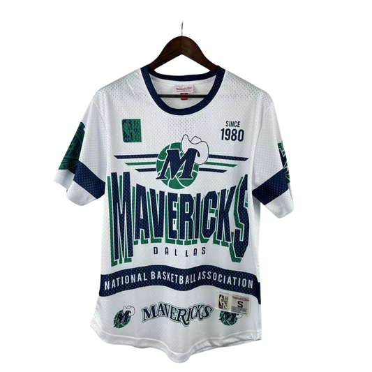 Camisa NBA Dallas Mavericks Mitchell & Ness Hardwood Classics Vintage - imagem 1