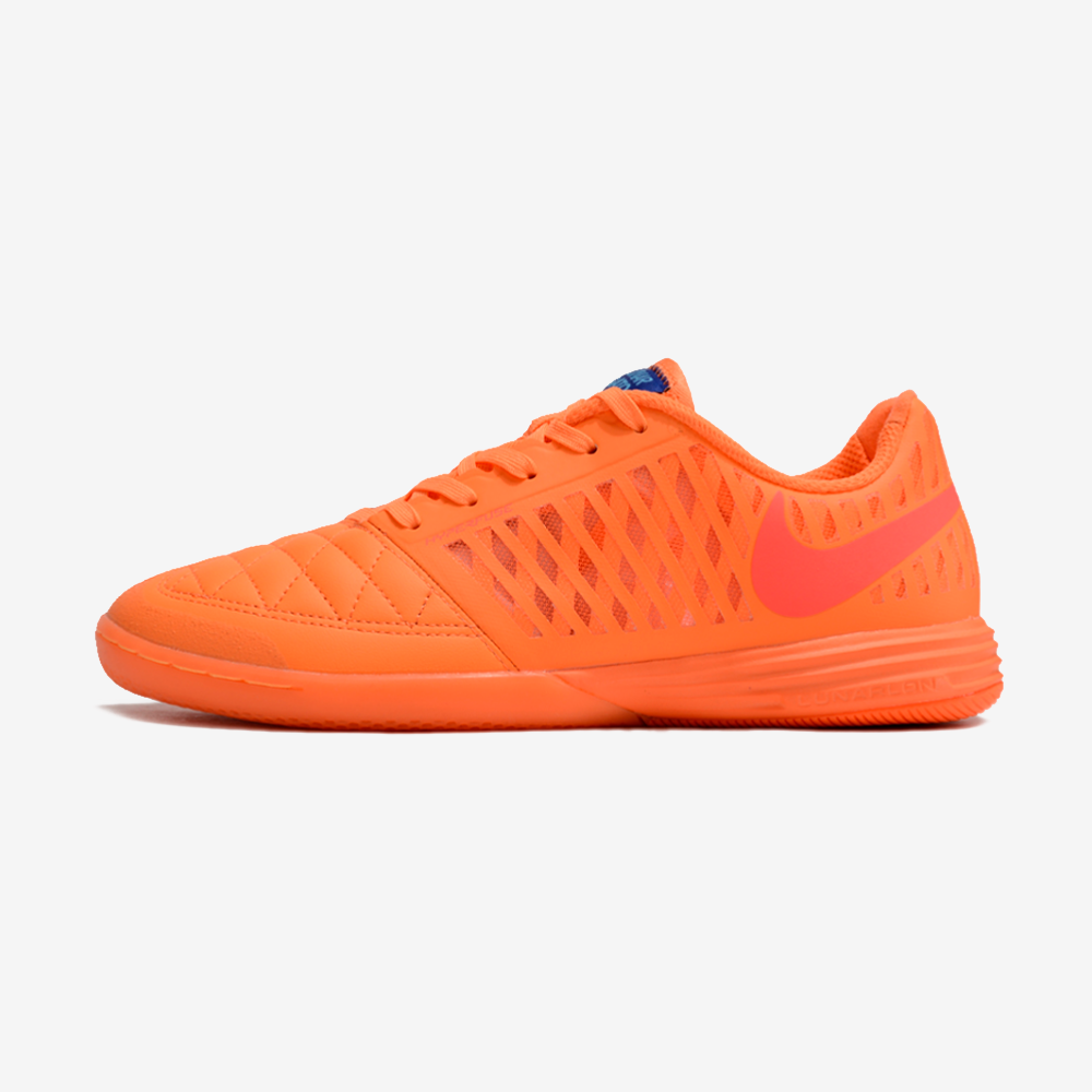 Tênis Futsal Nike Lunar Gato IC - Laranja - vista frontal