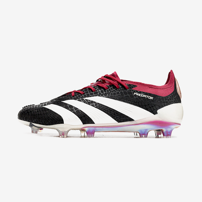Chuteira Adidas Predator Elite FG - Branca e Preta - vista frontal