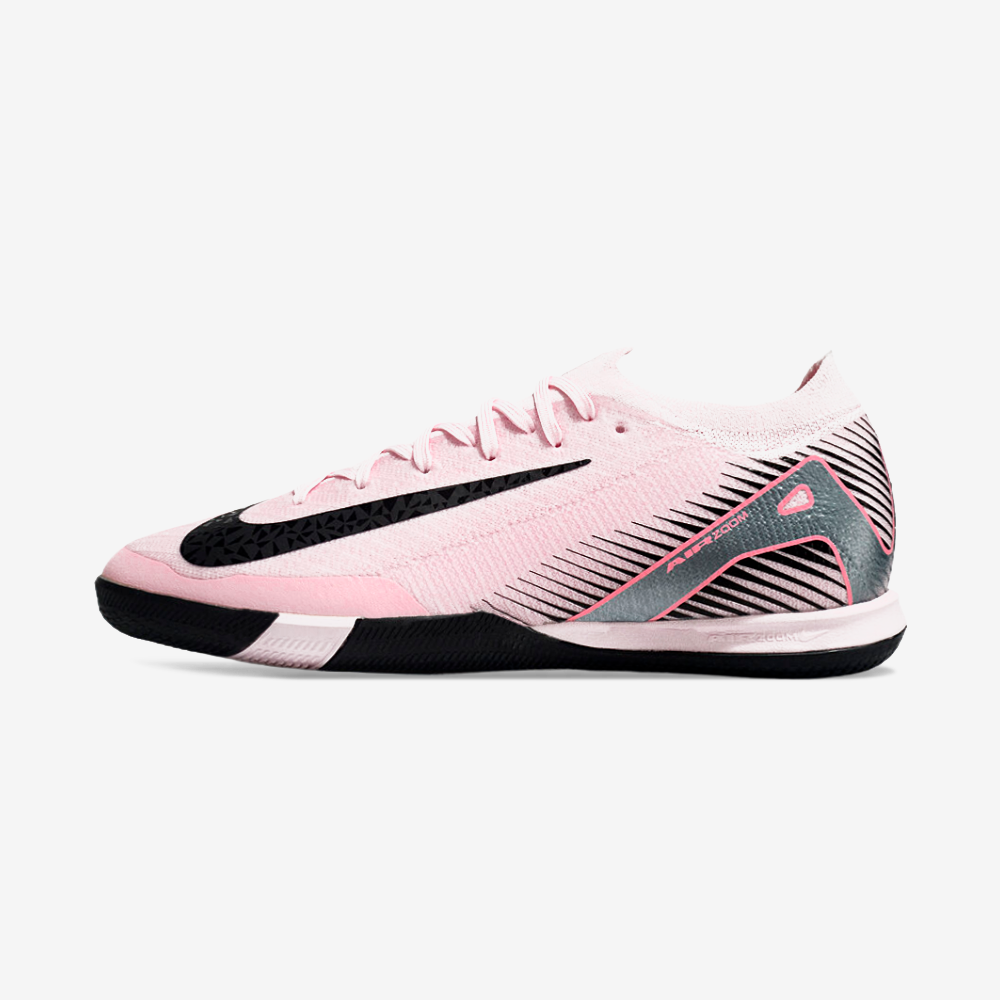 Chuteira Futsal Nike Mercurial Air Zoom Vapor 16 IC - Rosa e Preta - vista frontal