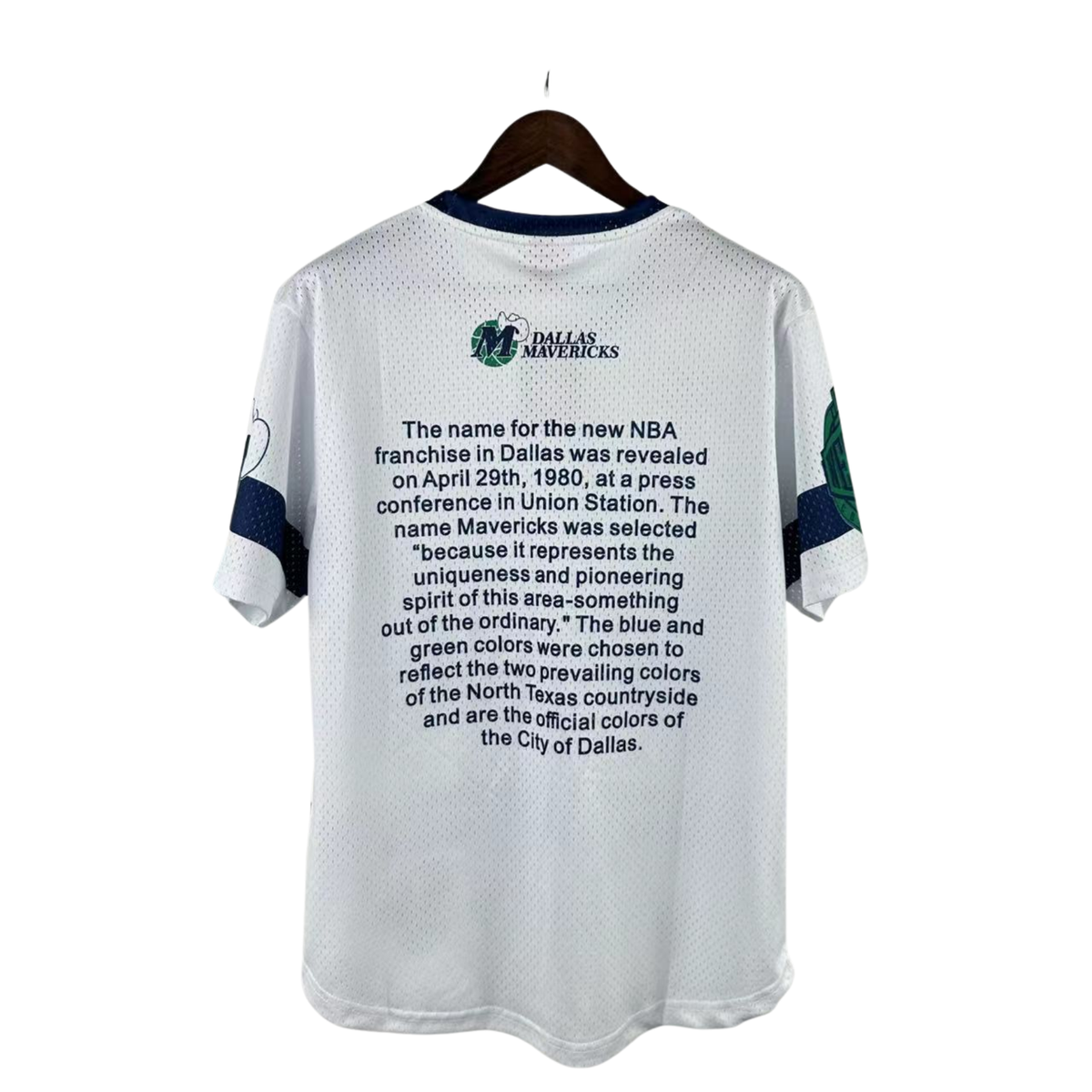 Camisa NBA Dallas Mavericks Mitchell & Ness Hardwood Classics Vintage - imagem 2