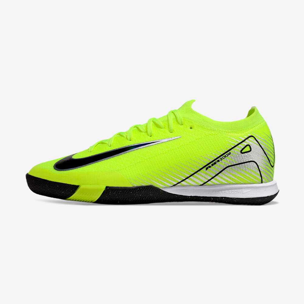 Chuteira Futsal Nike Mercurial Air Zoom Vapor 16 IC - Verde e Preta - vista frontal