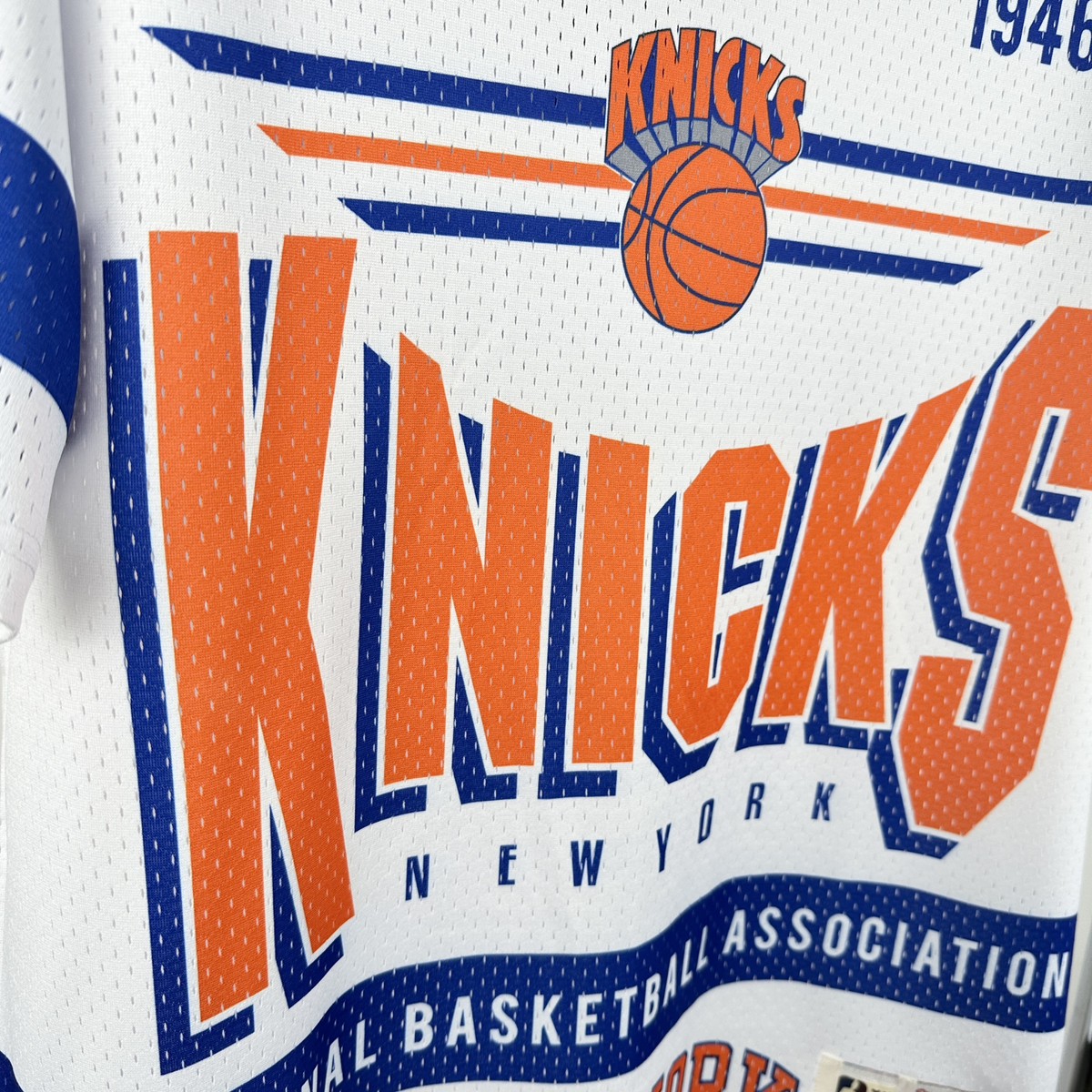 Camisa NBA New York Knicks Mitchell & Ness Hardwood Classics Vintage - imagem 8