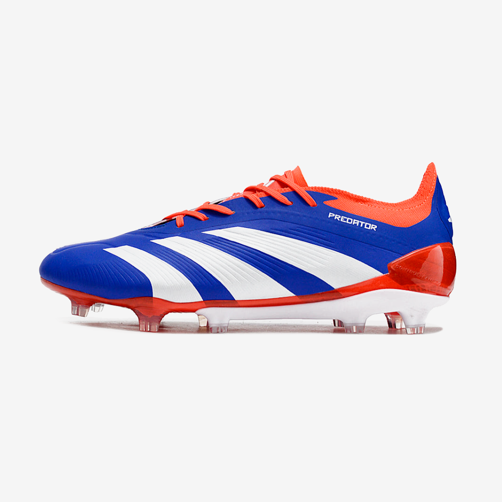 Chuteira Adidas Predator Elite FG - Azul , Branca e Laranja - vista frontal