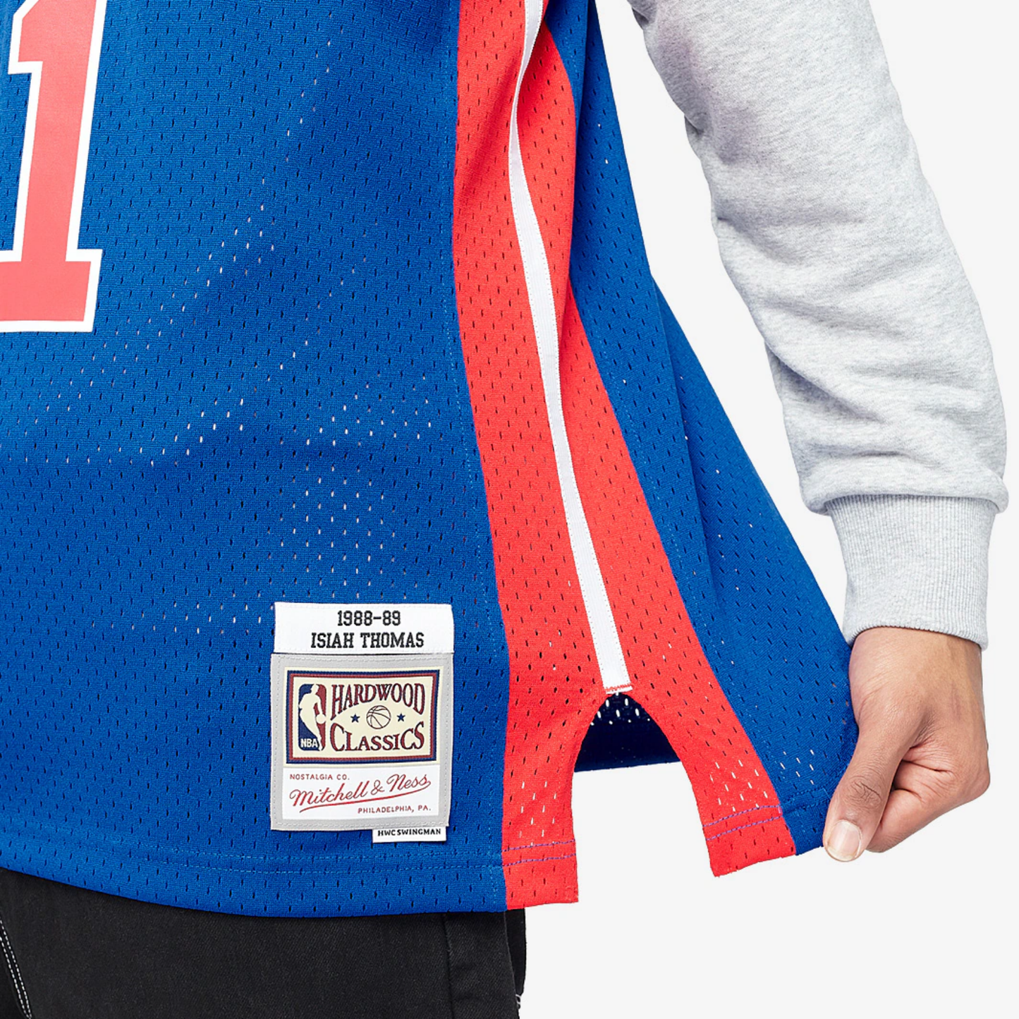 Camisa Regata NBA Detroit Pistons Mitchell & Ness 1988/89 - imagem 7