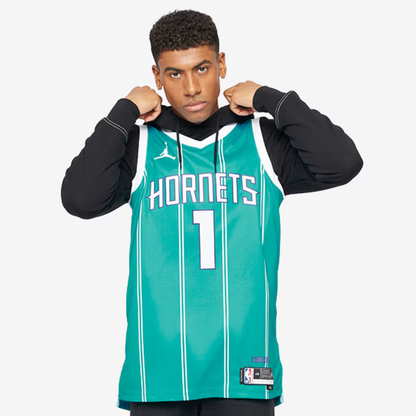 Camisa Regata Jordan NBA Charlotte Hornets Icon Edition 2021/22 - imagem 1