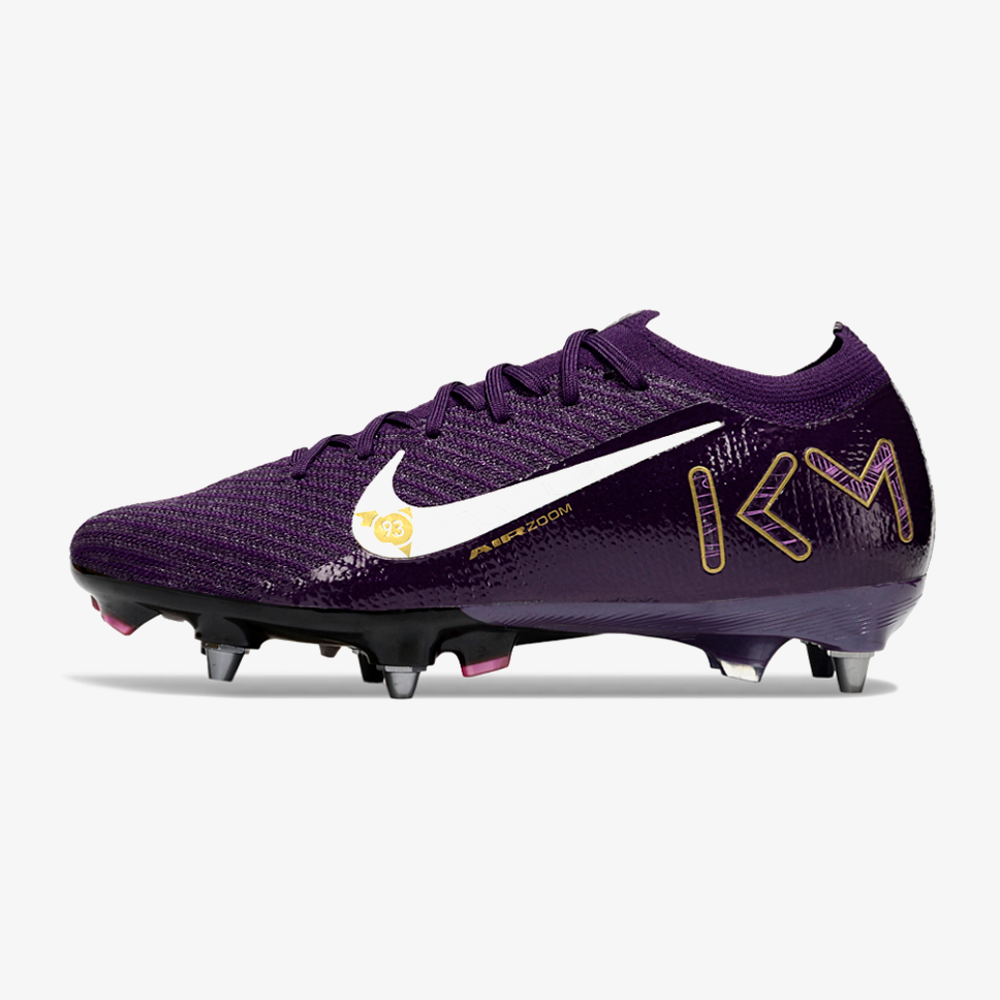 Chuteira Nike Air Zoom Mercurial Vapor 16 Elite Kylian Mbappé SG - Roxa