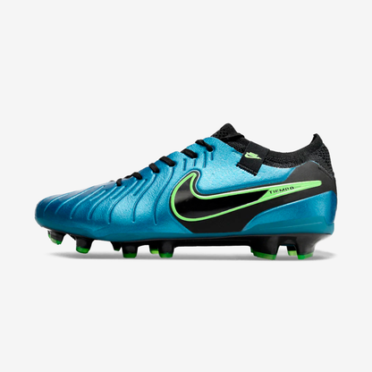 Chuteira Nike Tiempo Legend 10 FG - Azul e Preto - vista frontal