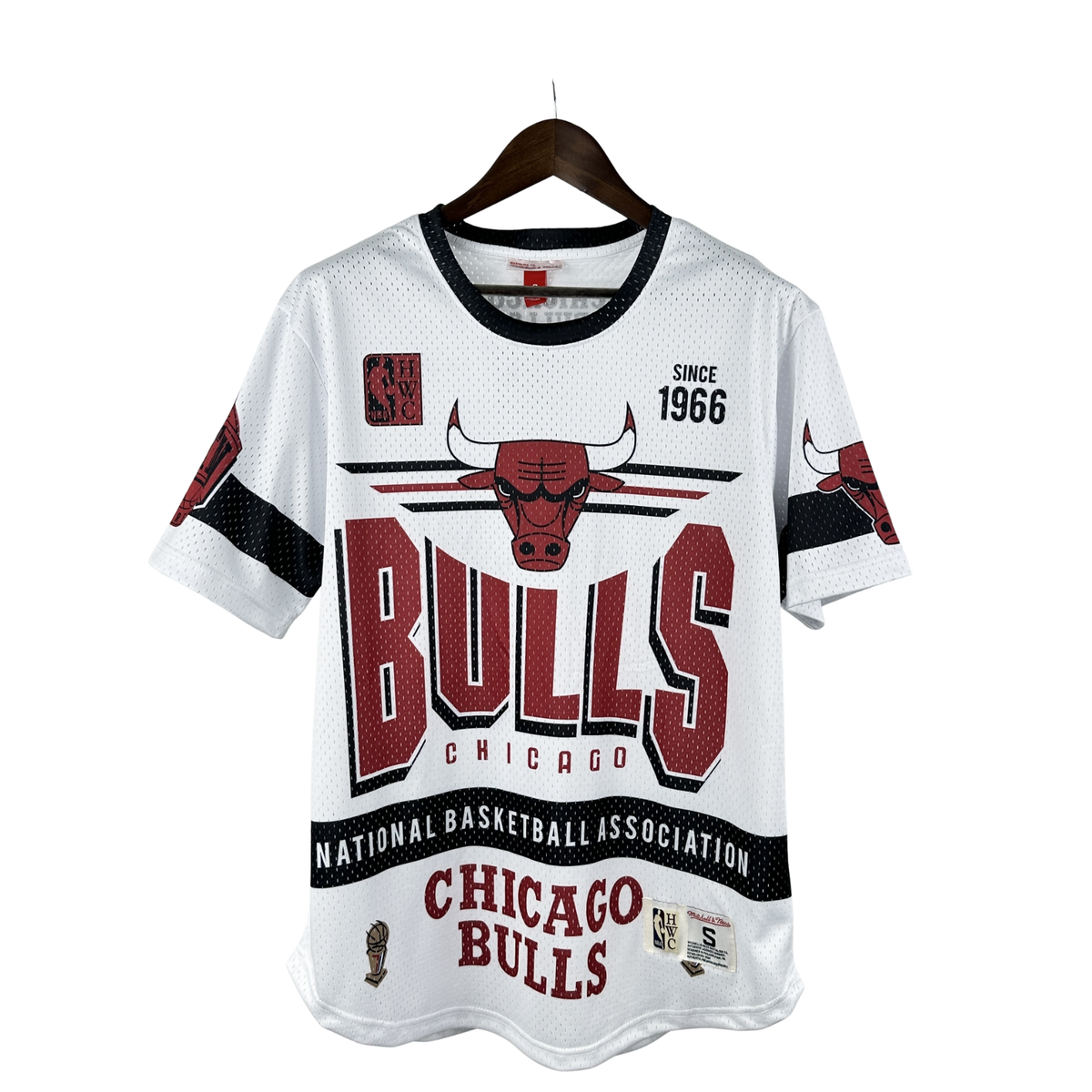 Camisa NBA Chicago Bulls Mitchell & Ness Hardwood Classics Vintage - imagem 1
