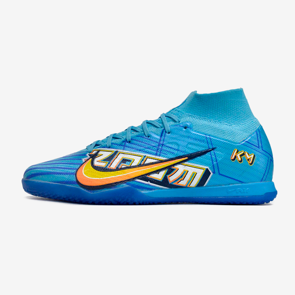 Tênis Futsal Nike Mercurial Air Zoom Superfly 9 MBAPPE IC - vista frontal