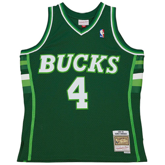 Camisa Regata NBA Milwaukee Bucks Mitchell & Ness 1988 - imagem 1