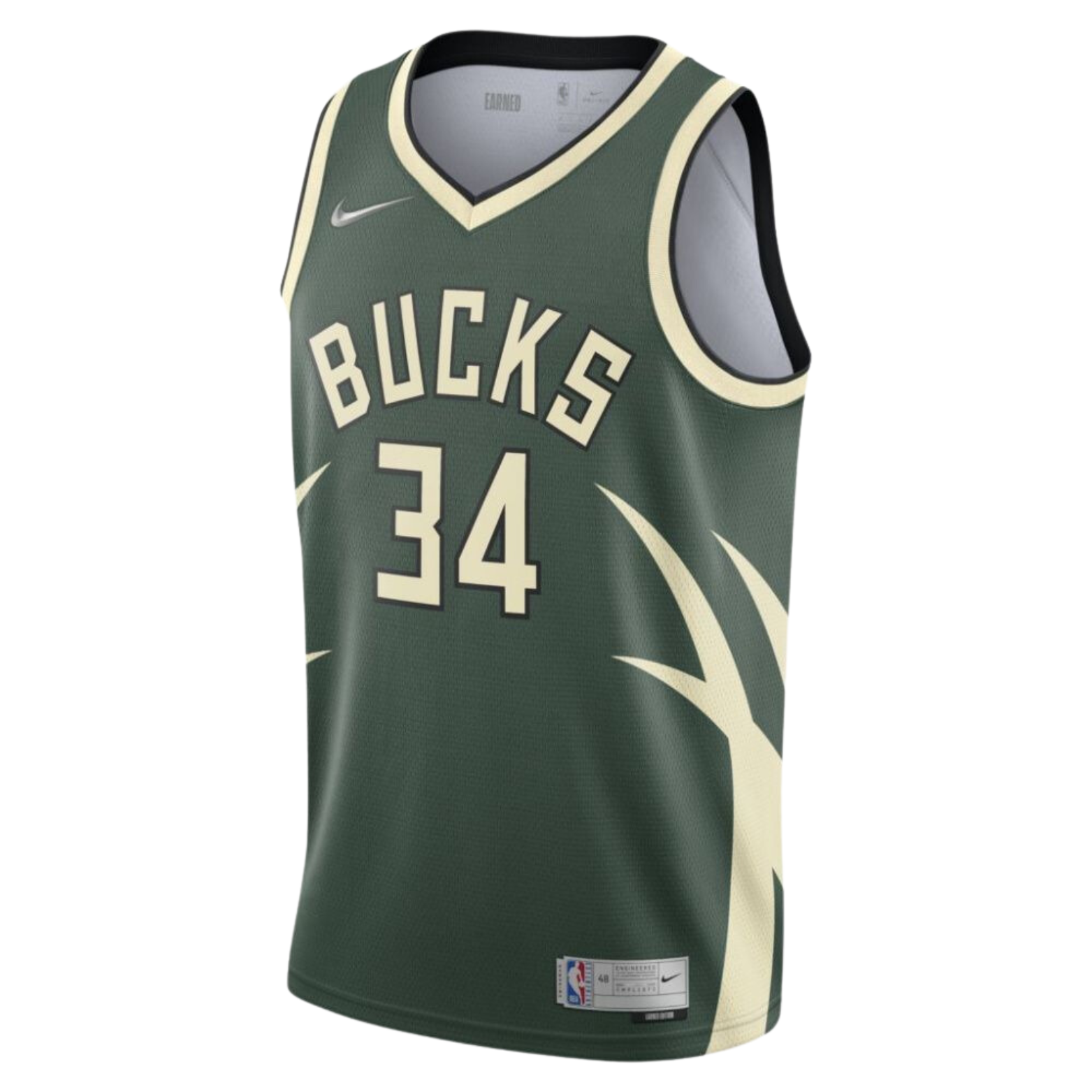 Camisa Regata Nike NBA Milwaukee Bucks Earned Edition 2020/21 - imagem 1