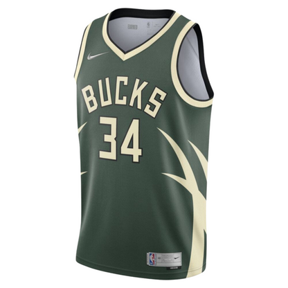 Camisa Regata Nike NBA Milwaukee Bucks Earned Edition 2020/21 - imagem 1