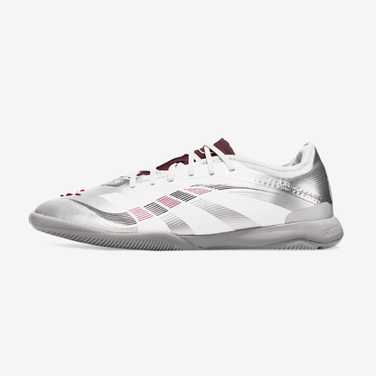 Tênis Futsal Adidas Predator Elite Fold-Over Tongue IC - Prata - vista frontal