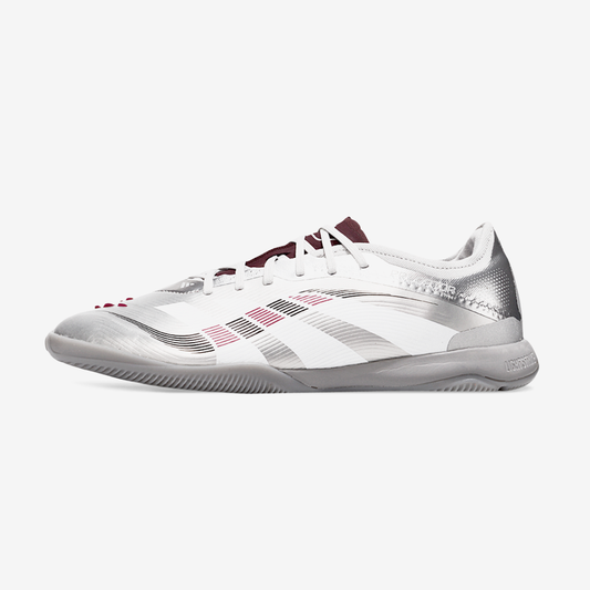 Tênis Futsal Adidas Predator Elite Fold-Over Tongue IC - Prata - vista frontal