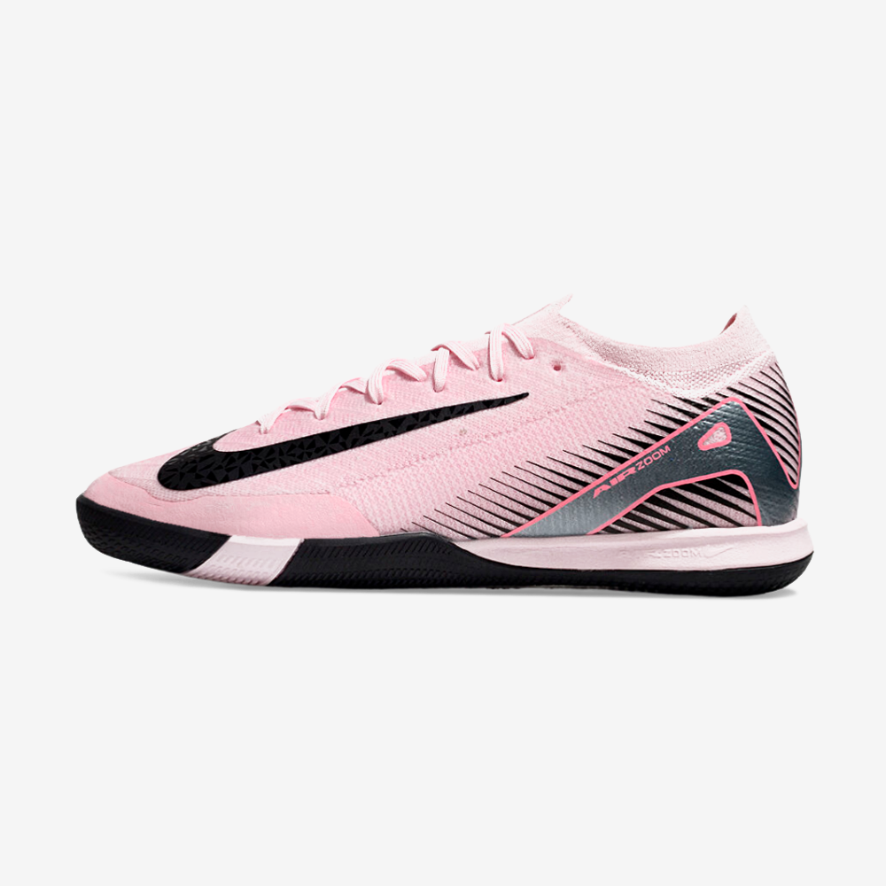 Chuteira Futsal Nike Mercurial Air Zoom Vapor 16 IC - Rosa e Preta - vista frontal