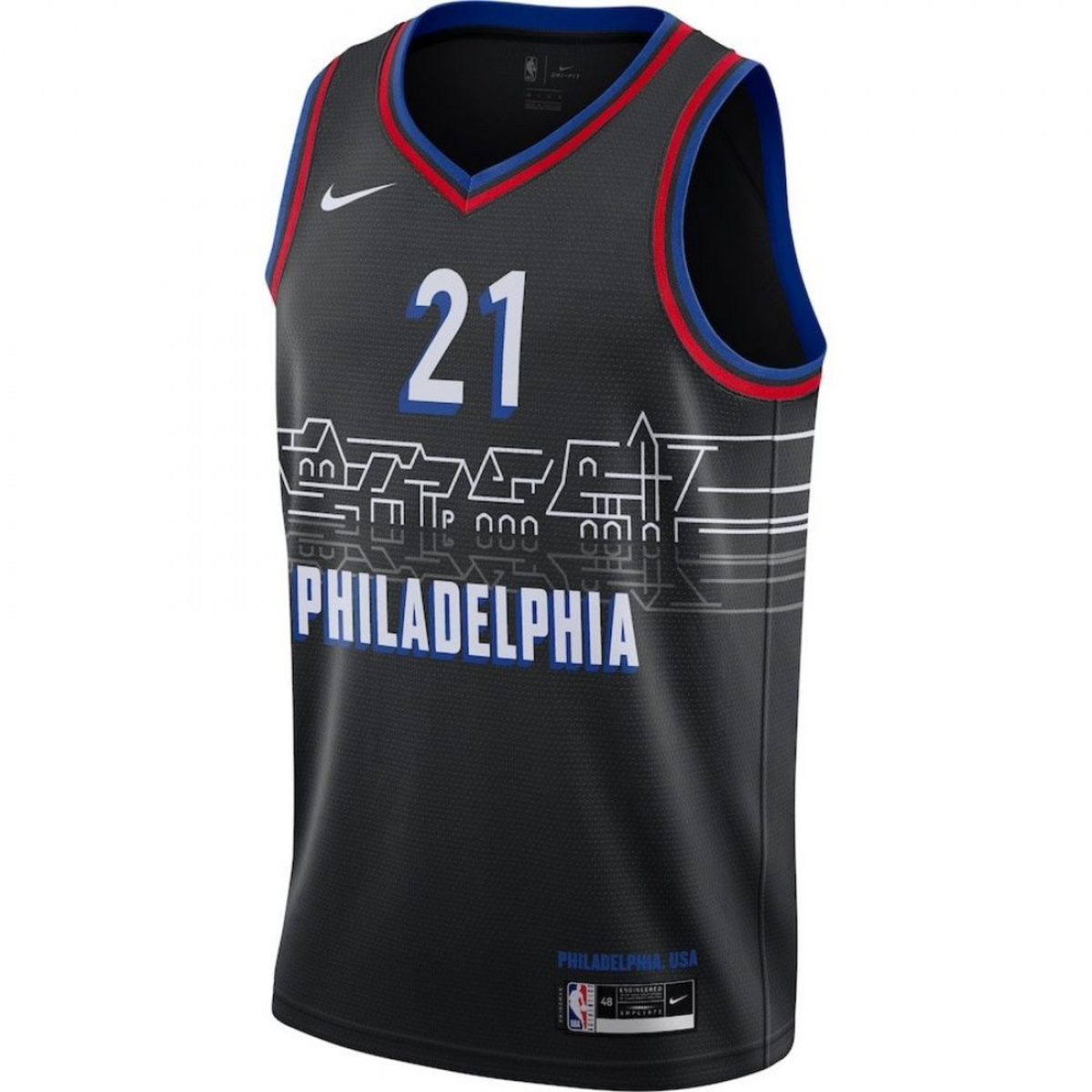 Camisa Regata Nike NBA Philadelphia 76ers City Edition 2020/21 - imagem 1