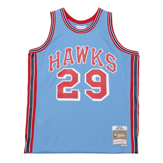 Camisa Regata NBA Atlanta Hawks Mitchell & Ness 1968 - imagem 1