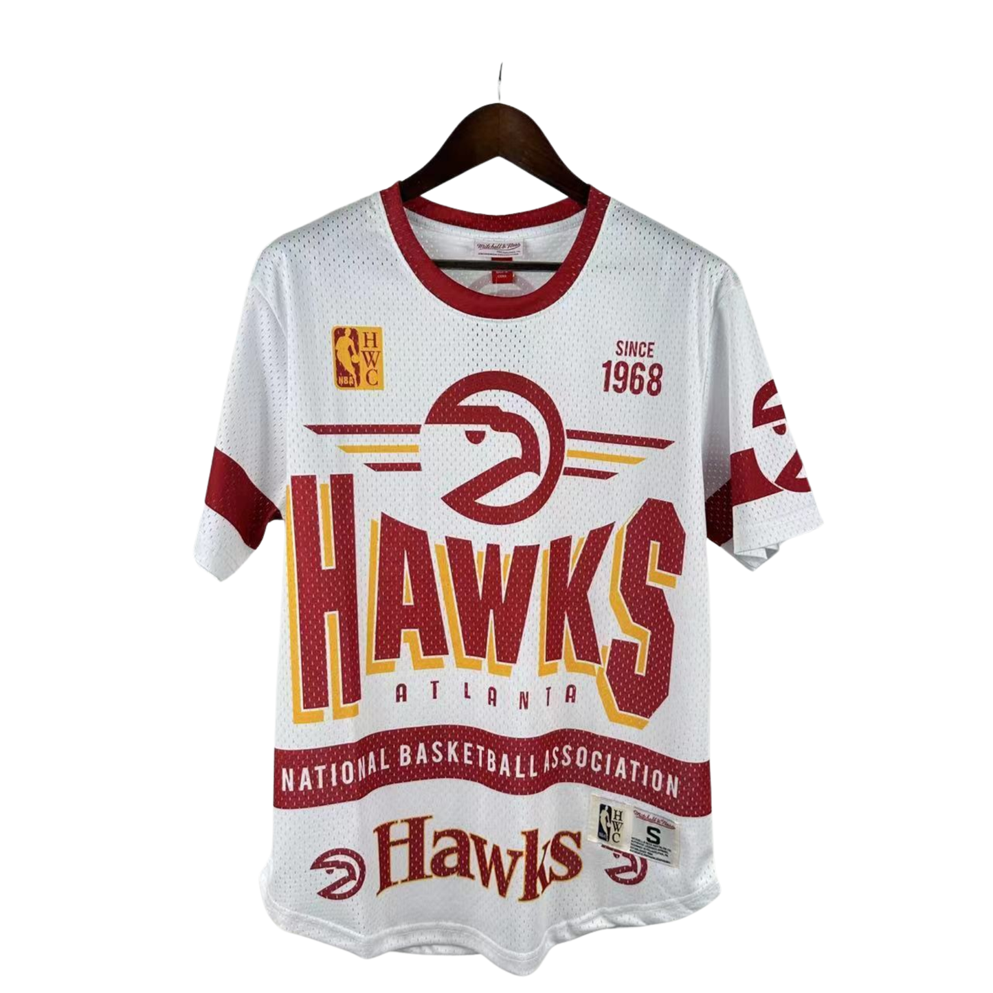 Camisa NBA Atlanta Hawks Mitchell & Ness Hardwood Classics Vintage - imagem 1