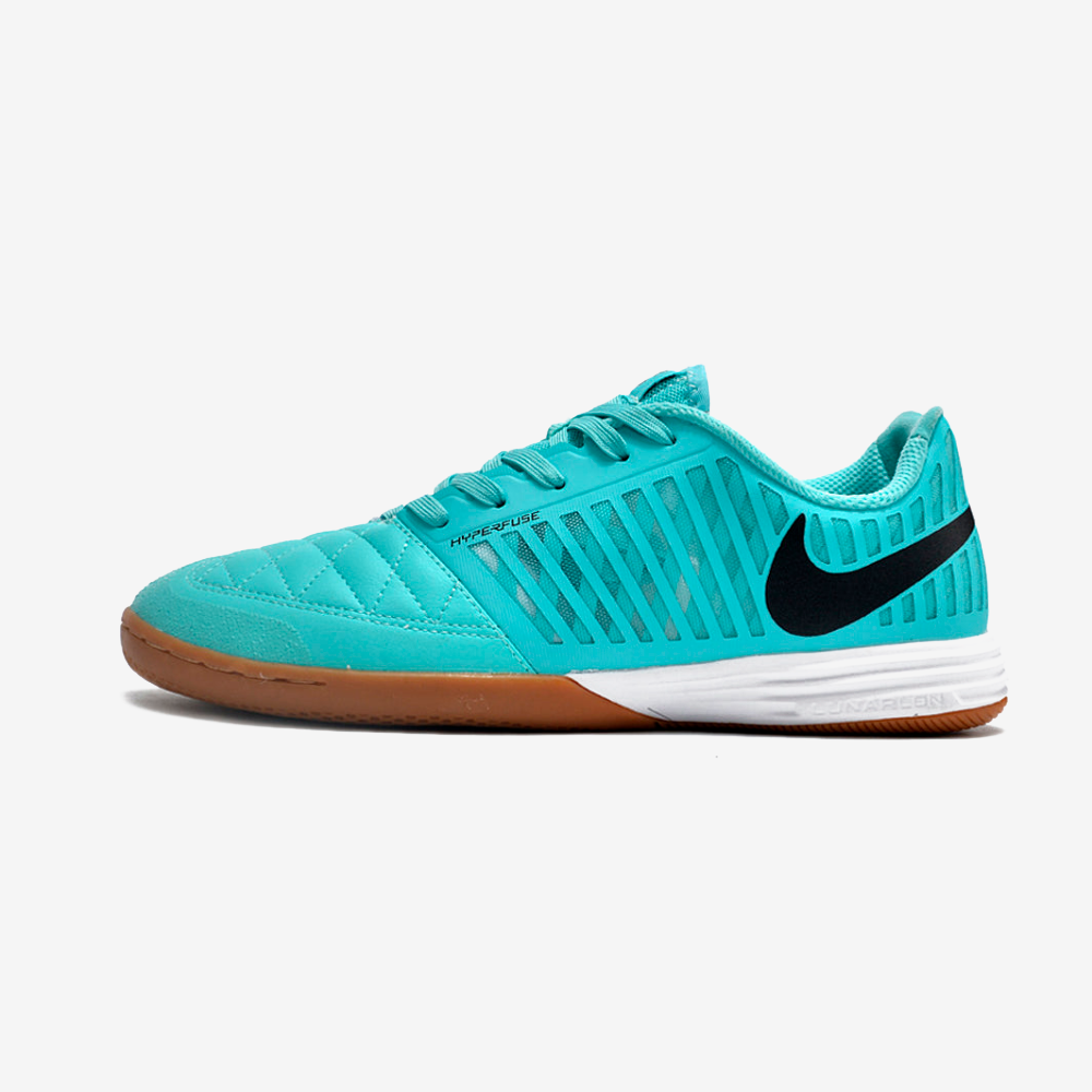 Tênis Futsal Nike Lunar Gato IC - Azul e Preta - vista frontal