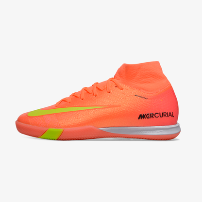 Chuteira Nike Air Zoom Mercurial Superfly 10 Elite  IC - Laranja e Verde - vista frontal