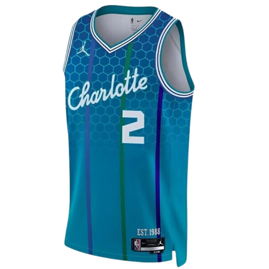 Camisa Regata Jordan NBA Charlotte Hornets City Edition 75 Anos 2021/22 - imagem 1