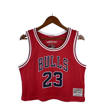 Regata Cropped Chicago Bulls Mitchell & Ness Hardwood Classics - imagem 1