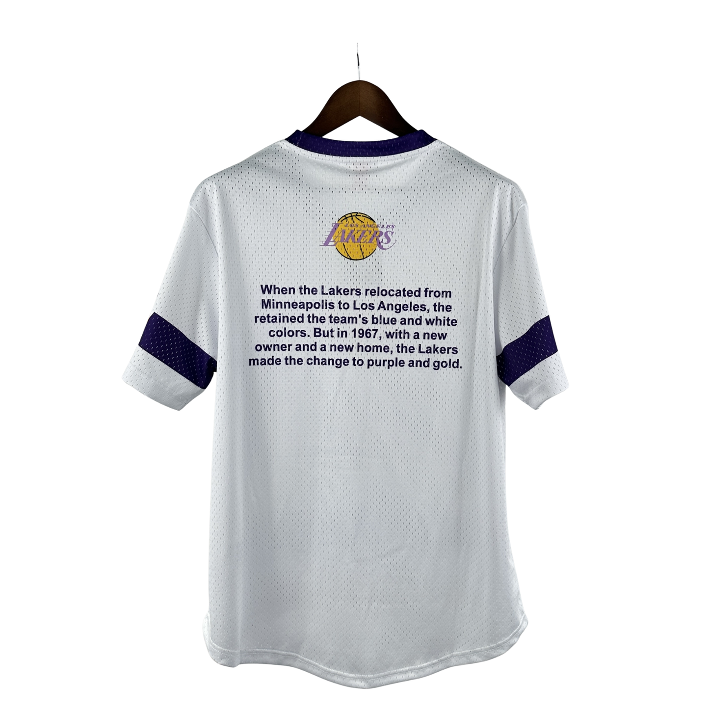 Camisa NBA Los Angeles Lakers Mitchell & Ness Hardwood Classics Vintage - imagem 2