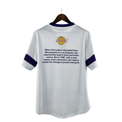 Camisa NBA Los Angeles Lakers Mitchell & Ness Hardwood Classics Vintage - imagem 2