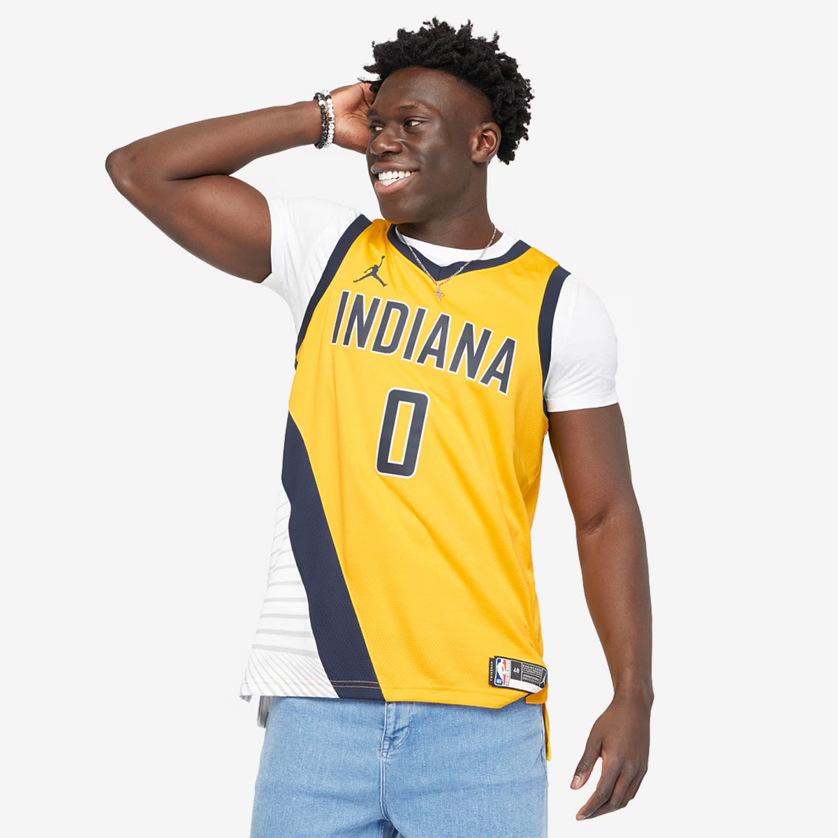 Camisa Regata Jordan NBA Indiana Pacers Statement Edition 2022/23 - imagem 1