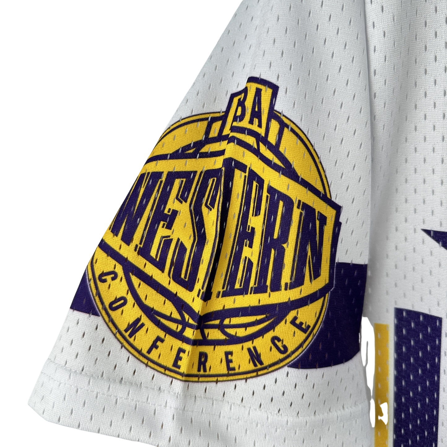 Camisa NBA Los Angeles Lakers Mitchell & Ness Hardwood Classics Vintage - imagem 9
