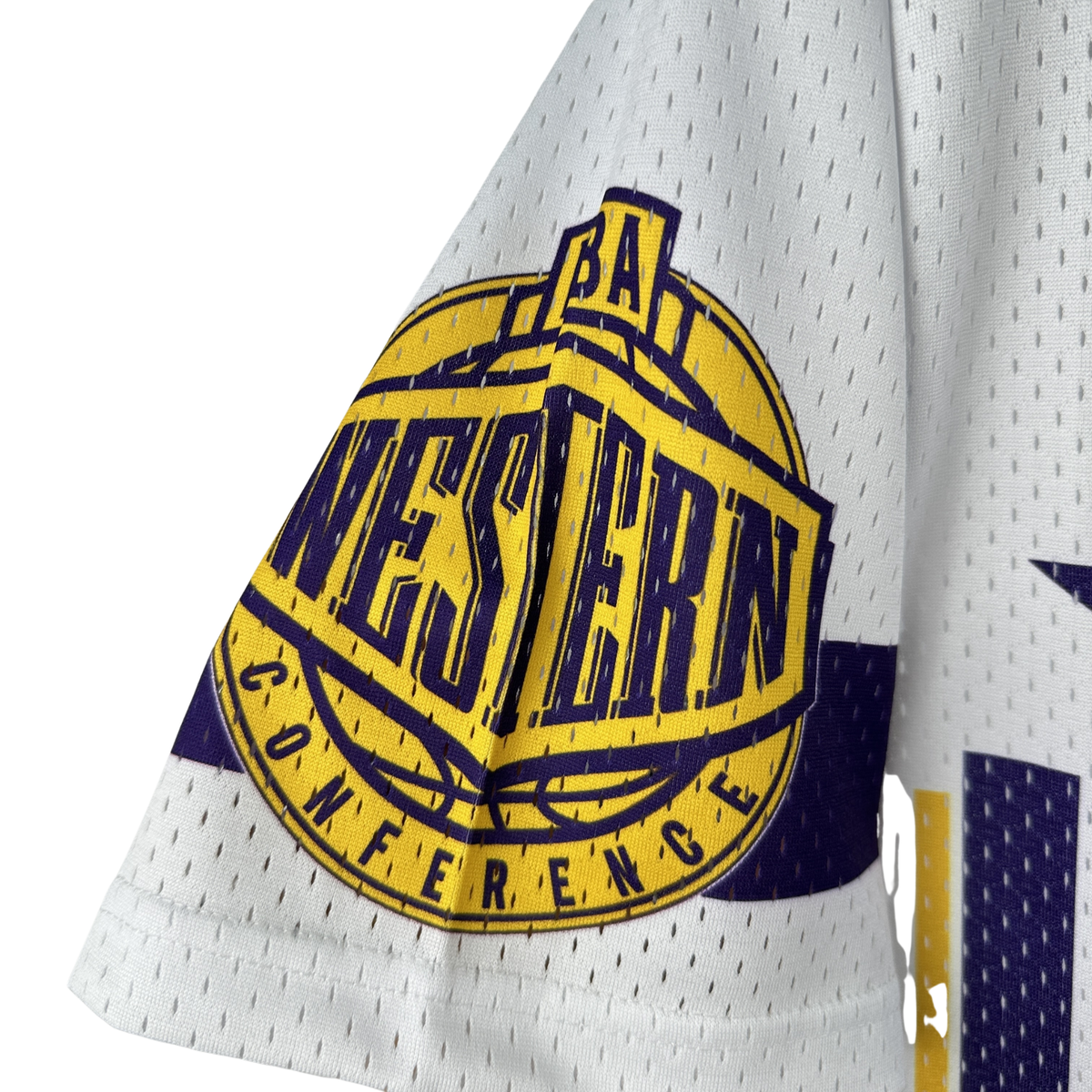 Camisa NBA Los Angeles Lakers Mitchell & Ness Hardwood Classics Vintage - imagem 9
