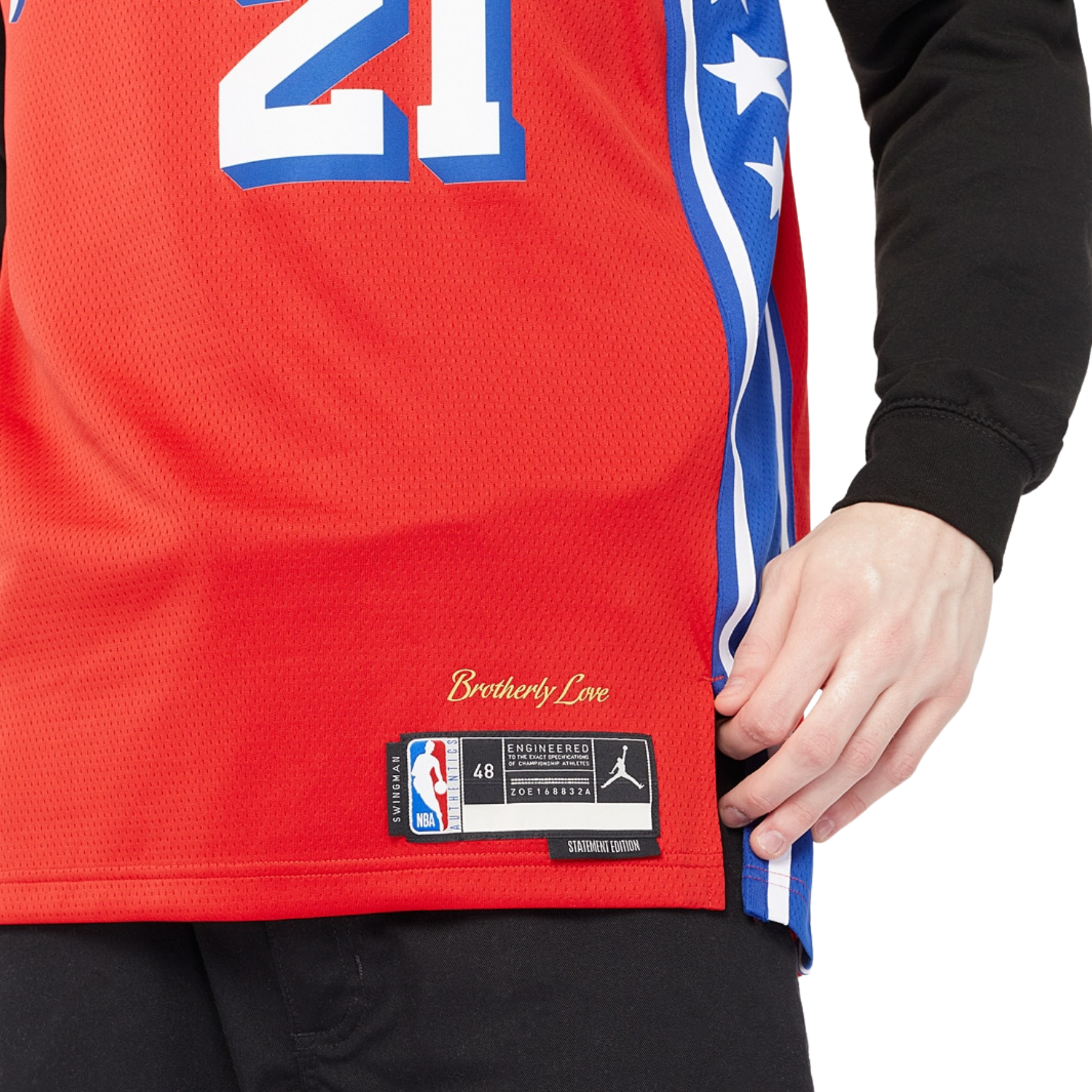 Camisa Regata Jordan NBA Philadelphia 76ers Statement Edition 2020/21 - imagem 4