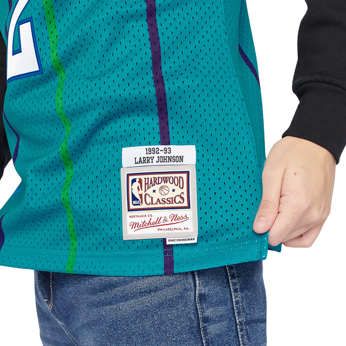 Camisa Regata NBA Charlotte Hornets Mitchell & Ness 1992/93 - imagem 8