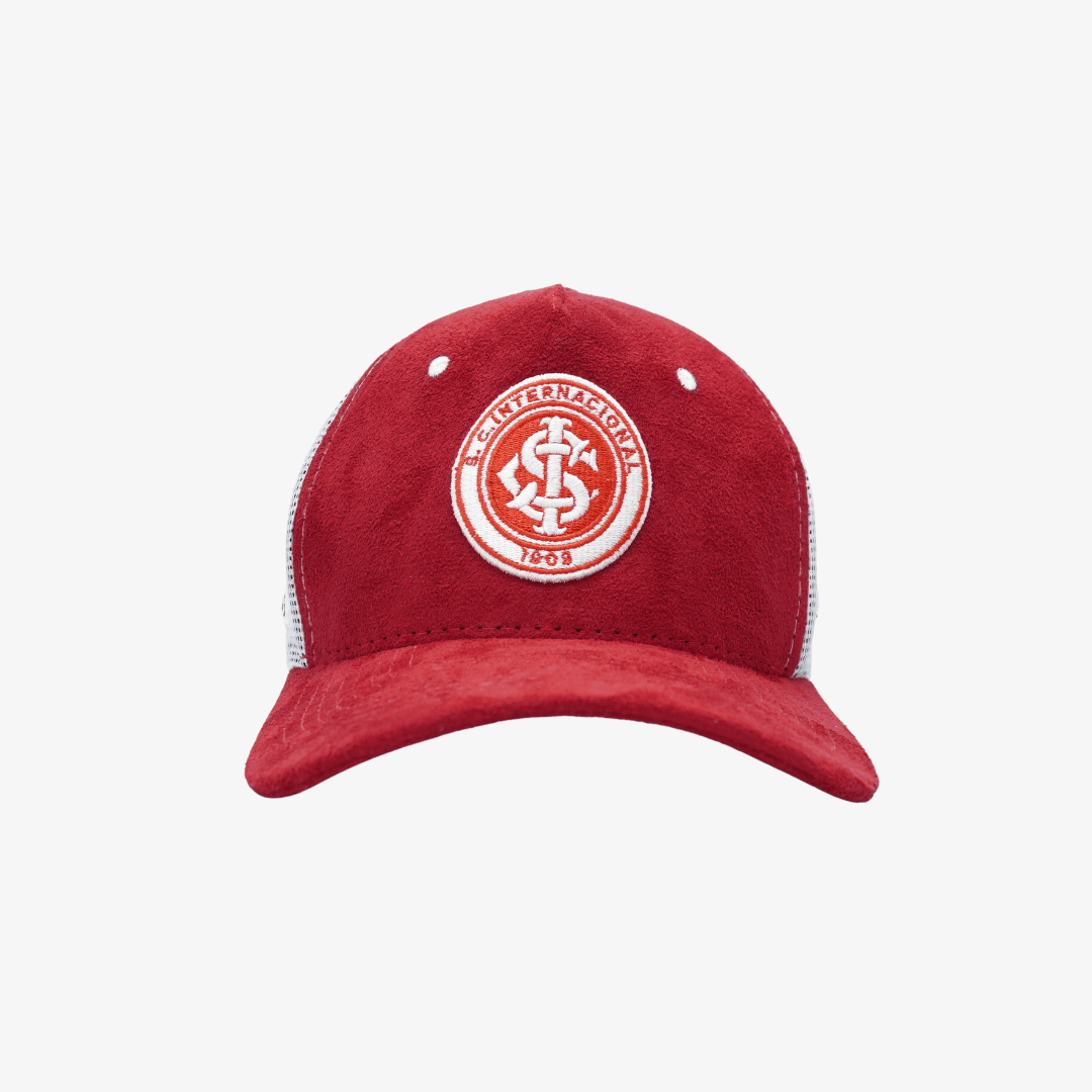 Boné Trucker Internacional Tela - Vermelho — imagem 2
