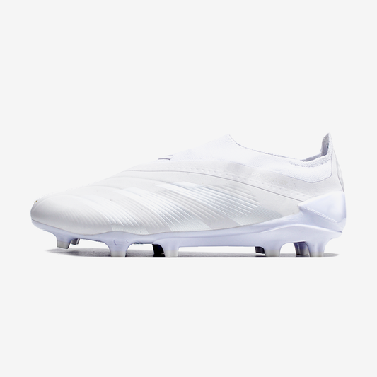 Chuteira Adidas Predator Elite Laceless FG - Branca - vista frontal