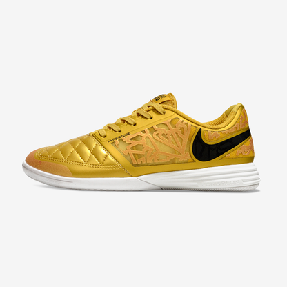 Tênis Futsal Nike Lunar Gato IC - Dourada - vista frontal