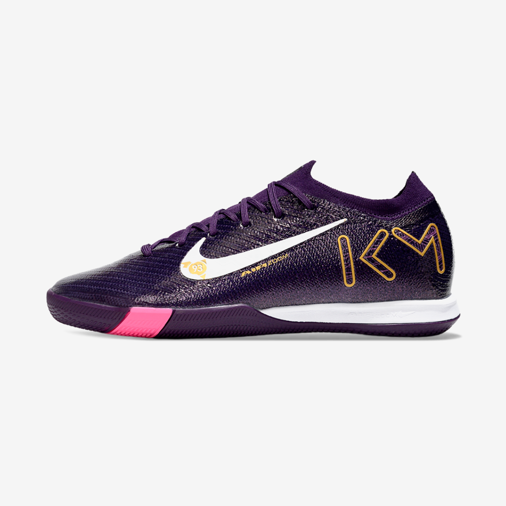 Chuteira Futsal Nike Mercurial Air Zoom Vapor 16 Kylian Mbappé IC - Roxa - vista frontal