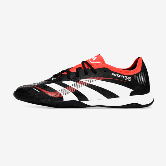 Tênis Futsal Adidas Predator Elite Fold-Over Tongue IC - Preta, Branca e Laranja - vista frontal
