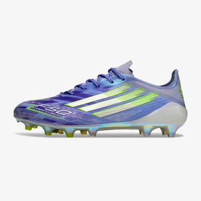 Chuteira Adidas F50 Elite FG - Roxa e Verde - Sparkfusion - vista frontal