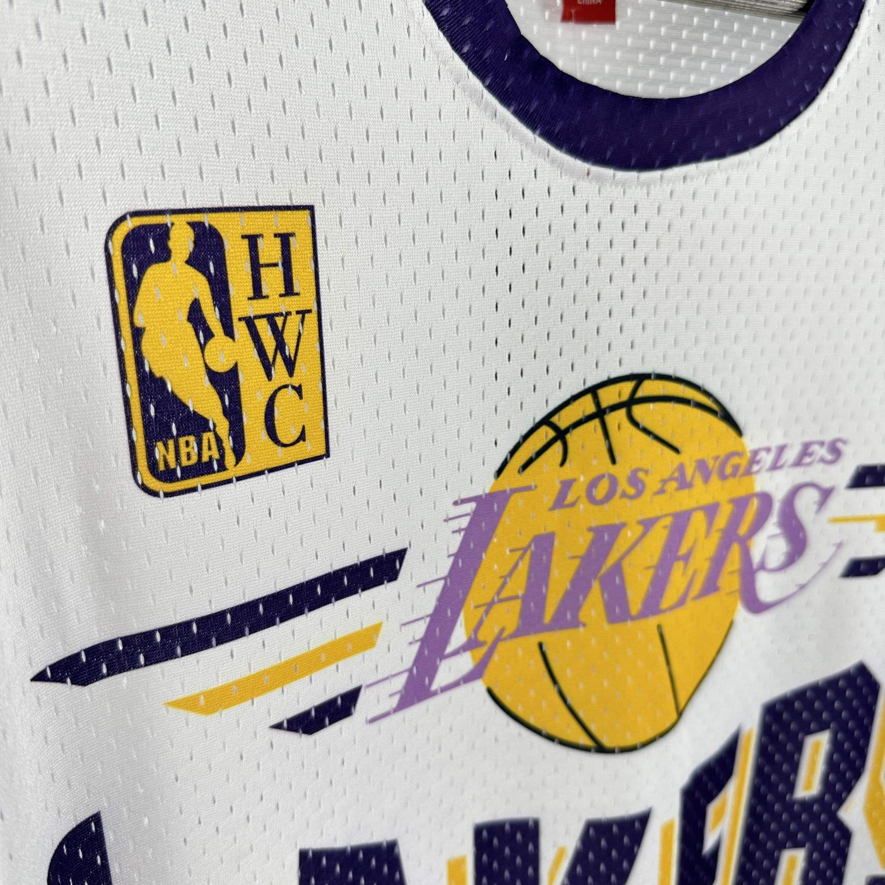 Camisa NBA Los Angeles Lakers Mitchell & Ness Hardwood Classics Vintage - imagem 13