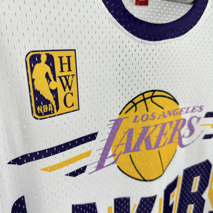 Camisa NBA Los Angeles Lakers Mitchell & Ness Hardwood Classics Vintage - imagem 13