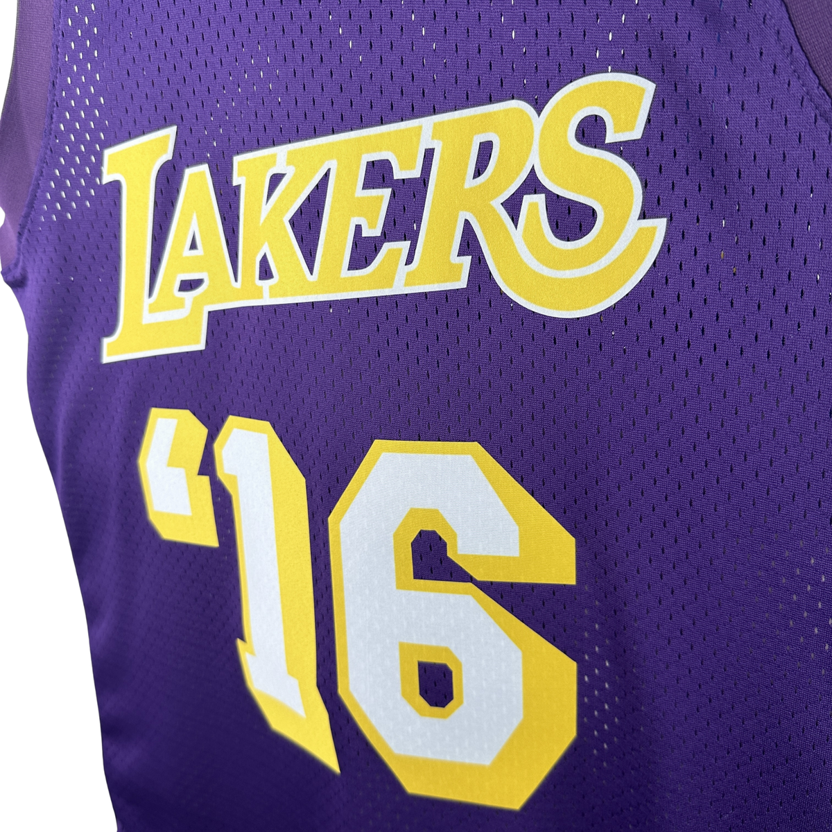 Camisa Regata Los Angeles Lakers Mitchell & Ness Hardwood Classics Edição Limitada - imagem 4