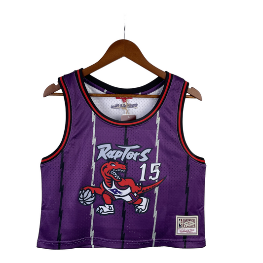 Regata Cropped Toronto Raptors Mitchell & Ness Hardwood Classics - imagem 1
