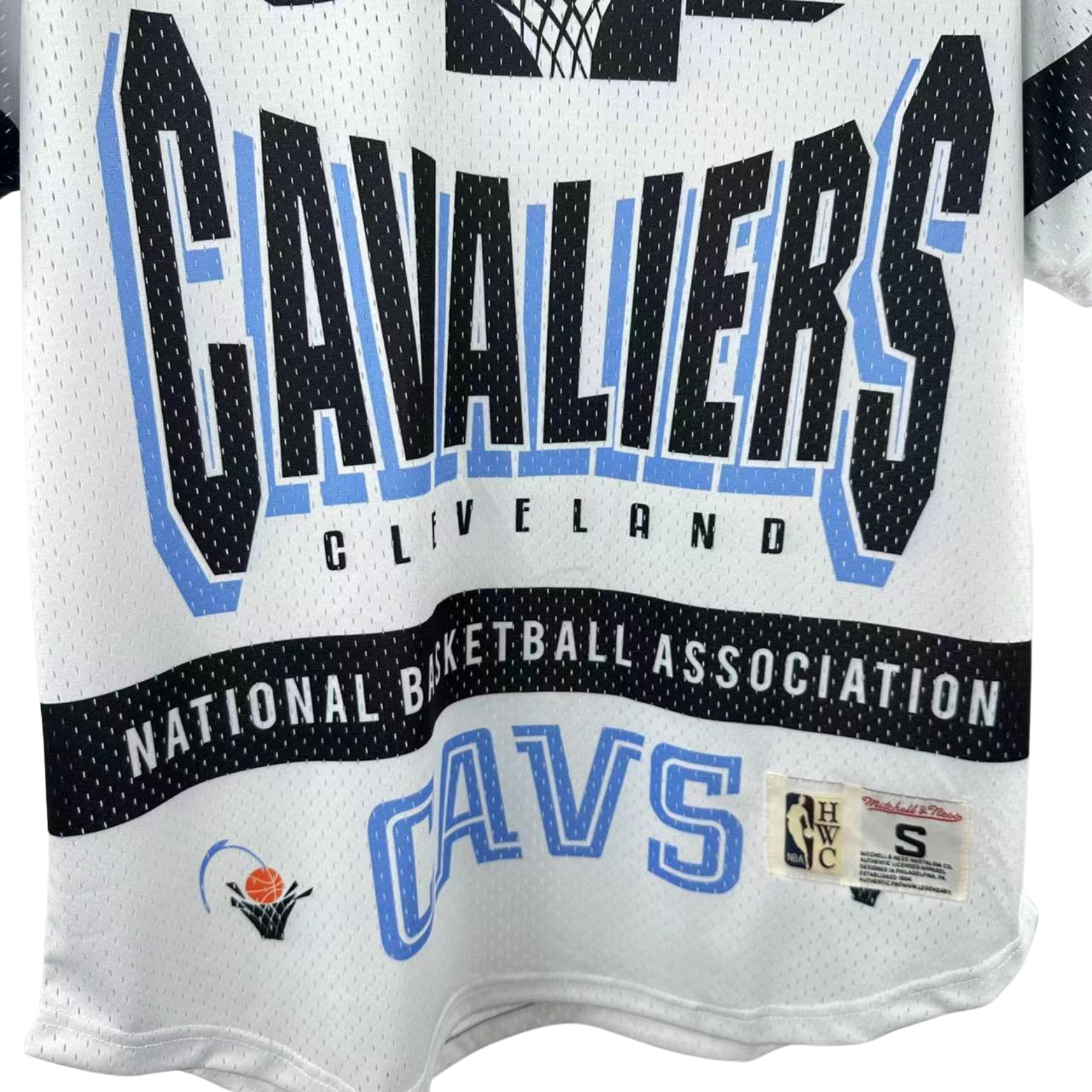 Camisa NBA Cleveland Cavaliers Mitchell & Ness Hardwood Classics Vintage - imagem 9